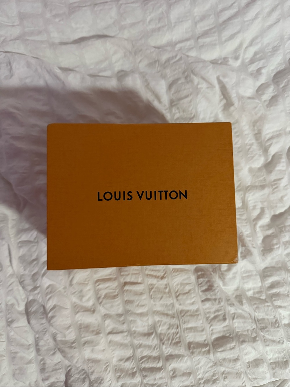 Empty Louis Vuitton Orange Gift Box